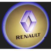 Renault Araçlar İçin Pilli Yapıştırmalı Kapı Altı Led Logo - 1