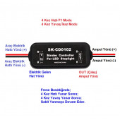 Stop Fren Çakar Modül LED AMPUL Uyumlu 12v Özel Üretim 4 Kez F1 Çakar 4 Kez Yavaş - 3