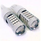 FEMEX Premium T20 7443 9w Led Ampul Çift Duy Kırmızı 2835 Chip Mercekli - 2
