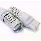 FEMEX Premium T20 7443 9w Led Ampul Çift Duy Kırmızı 2835 Chip Mercekli - 3