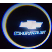 Chevrolet Araçlar İçin Pilli Yapıştırmalı Kapı Altı Led Logo - 1