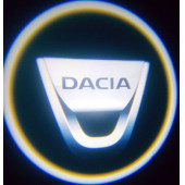Dacia Araçlar İçin Pilli Yapıştırmalı Kapı Altı Led Logo - 1