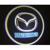 Mazda Araçlar İçin Pilli Yapıştırmalı Kapı Altı Led Logo - 1