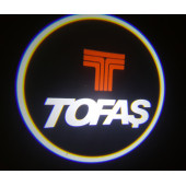 Tofaş Araçlar İçin Pilli Yapıştırmalı Kapı Altı Led Logo - 3