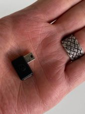Motorola SKN6182A Data Port Aparatı - Dik Açılı Mini USB Adaptör - 5