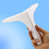 Lüks Mobilya Kanepe Sehpa TV Ünitesi Koltuk Ayağı 17 cm Beyaz Baza Ayak thumbnail 2