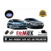 Golf 7, Passat Araçlar İçin ORİJİNAL Geçmeli Soketli Kapı Logo - 3