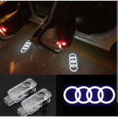Audi  Araçlar İçin ORİJİNAL Geçmeli Soketli Kapı Altı Led Logo - 1