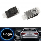 Audi  Araçlar İçin ORİJİNAL Geçmeli Soketli Kapı Altı Led Logo - 2