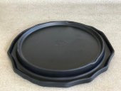 Melamin Çukur Köşeli Servis Tabağı Siyah 25cm - Melamin Sunum Tabağı - 7