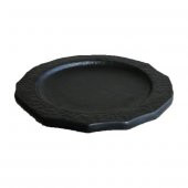 Melamin Çukur Köşeli Servis Tabağı Siyah 25cm - Melamin Sunum Tabağı - 1