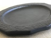 Melamin Çukur Köşeli Servis Tabağı Siyah 25cm - Melamin Sunum Tabağı - 3