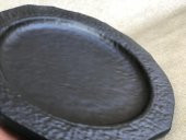 Melamin Çukur Köşeli Servis Tabağı Siyah 25cm - Melamin Sunum Tabağı - 5