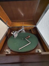 Parlaphone Antika Dolap Gramofon 050 (Kurma Kolu Kırık) - 4