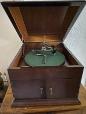 Parlaphone Antika Dolap Gramofon 050 (Kurma Kolu Kırık) - 5