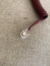 Spiralli Telefon Ahize Kablosu 2 Metre Bordo - 4