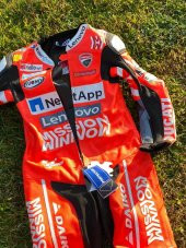 Ducati Andrea Dovizioso Deri Motosiklet Yarış Tulumu - Motosikletçi Tulumu - 4
