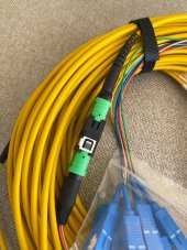MPO/APC - SC/UPC SM G657.A1 Fiber Optik Kablo 30Metre A1 - 6