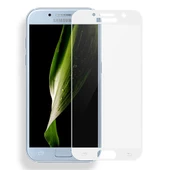 Bufalo Samsung A7 2017 (A720) Kavisli 4D Cam Ekran Koruyucu Beyaz - 1