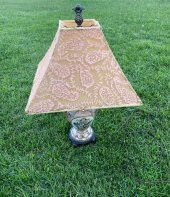 Kuş Motifli Porselen Abajur 70 cm - 8