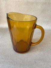 Antika Sarı Kristal Can Sürahi 20,5 cm - 2