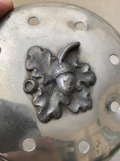 Fındık Motifli Gümüş Kaplama Delikli Kapak 12cm - 4