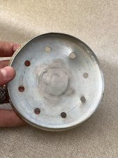 Fındık Motifli Gümüş Kaplama Delikli Kapak 12cm - 5
