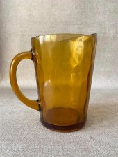 Antika Sarı Kristal Can Sürahi 20,5 cm - 5
