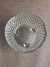 Vintage 3 Adet Kesme Cam Kristal Şekerlik - 4