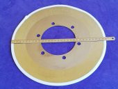 MONGIN Ambalaj Kesim Makinesi Bıçağı 300x1,2x110 mm - Kağıt Bobin Dilme Kesici Daire Elmas thumbnail 1