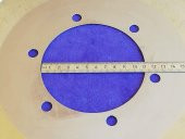 MONGIN Ambalaj Kesim Makinesi Bıçağı 300x1,2x110 mm - Kağıt Bobin Dilme Kesici Daire Elmas thumbnail 2