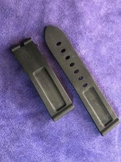 Panerai Uyumlu Siyah Silikon Kordon 22 mm - 5