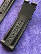 Panerai Uyumlu Siyah Silikon Kordon 22 mm - 6