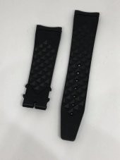 IWC Uyumlu Siyah Silikon Saat Kordonu 22mm - 1