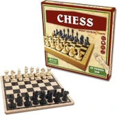 Star Chess Ahşap Satranç Takımı Plastik Satranç Taşlı  0859 - 1