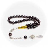 Çubuk Malzeme Püsküllü Küre Model 9-9mm Sıkma Kehribar Tesbih thumbnail 2