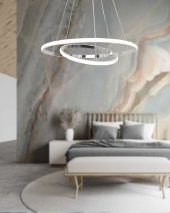 TT Aydınlatma TT300-2 KR  Halka 2 li Krom Led Avize - 2