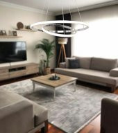 TT Aydınlatma TT300-2 KR  Halka 2 li Krom Led Avize - 4
