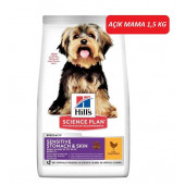 Hill's Small Miniature Sensitive Stomach & Skin Hassas Tavuklu Yetişkin Köpek Maması 1.5 KG - 1