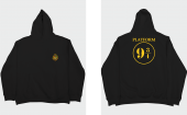 TST TEKSTİL Oversize Unisex Harry Potter Hogwarts Express Çift Taraf  Baskılı Hoodie - 1