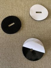 Yapışkanlı Yuvarlak Cırt Bant 56mm(Tek Taraf) 10 Adet - 2