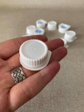 Kilitli Beyaz Plastik Kapak 29,5mm 10 Adet thumbnail 2