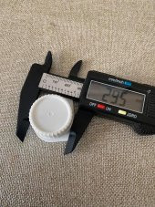 Kilitli Beyaz Plastik Kapak 29,5mm 10 Adet thumbnail 5