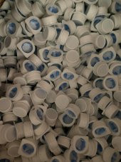 Kilitli Beyaz Plastik Kapak 29,5mm 10 Adet thumbnail 6