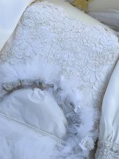 Claire Diamond Vintage Nakış İşlemeli Gelinlik - 4