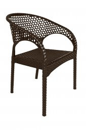 Mandella Regnum Örgü Koltuk (4 Adet) Kahverengi thumbnail 1