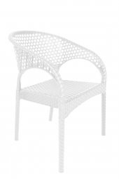 Mandella Regnum Örgü Koltuk (6 Adet) Beyaz - 1