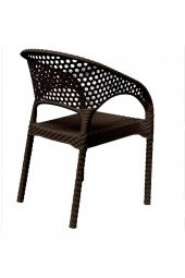 Mandella Regnum Örgü Koltuk (4 Adet) Kahverengi thumbnail 2