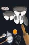 Özlife 8 Parça Saklama Kabı Karıştırma Kabı ve Rende Seti - 2