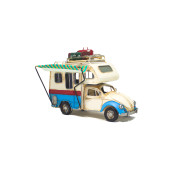 Dekoratif Metal Karavan Tenteli Sevimli Karavan - 1